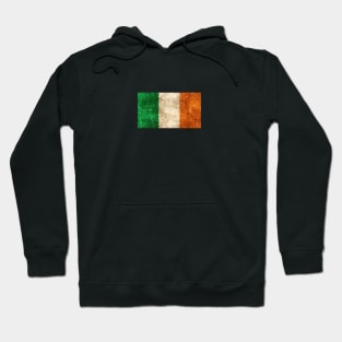 Vintage Aged and Scratched Irish Flag Hoodie